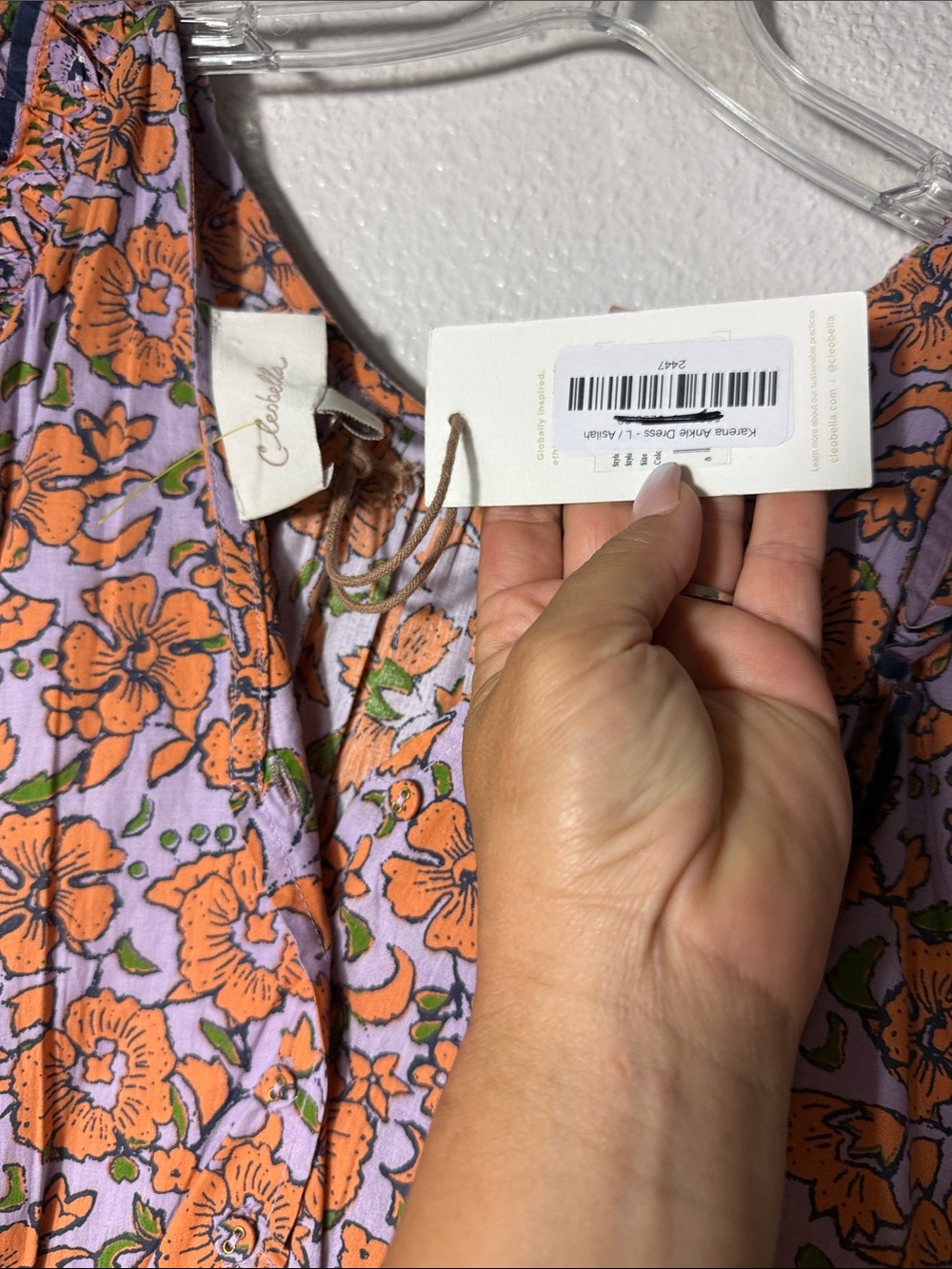 Cleobella Karena Ankle Dress in the Asilah print NWT - Picture 3 of 4